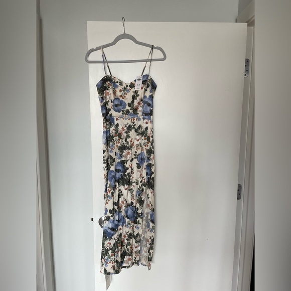 Abercrombie Satin High-Slit Midi Dress, Size - Picture 2 of 2